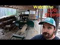 Making Lumber with Woodland Mills Portable Sawmill