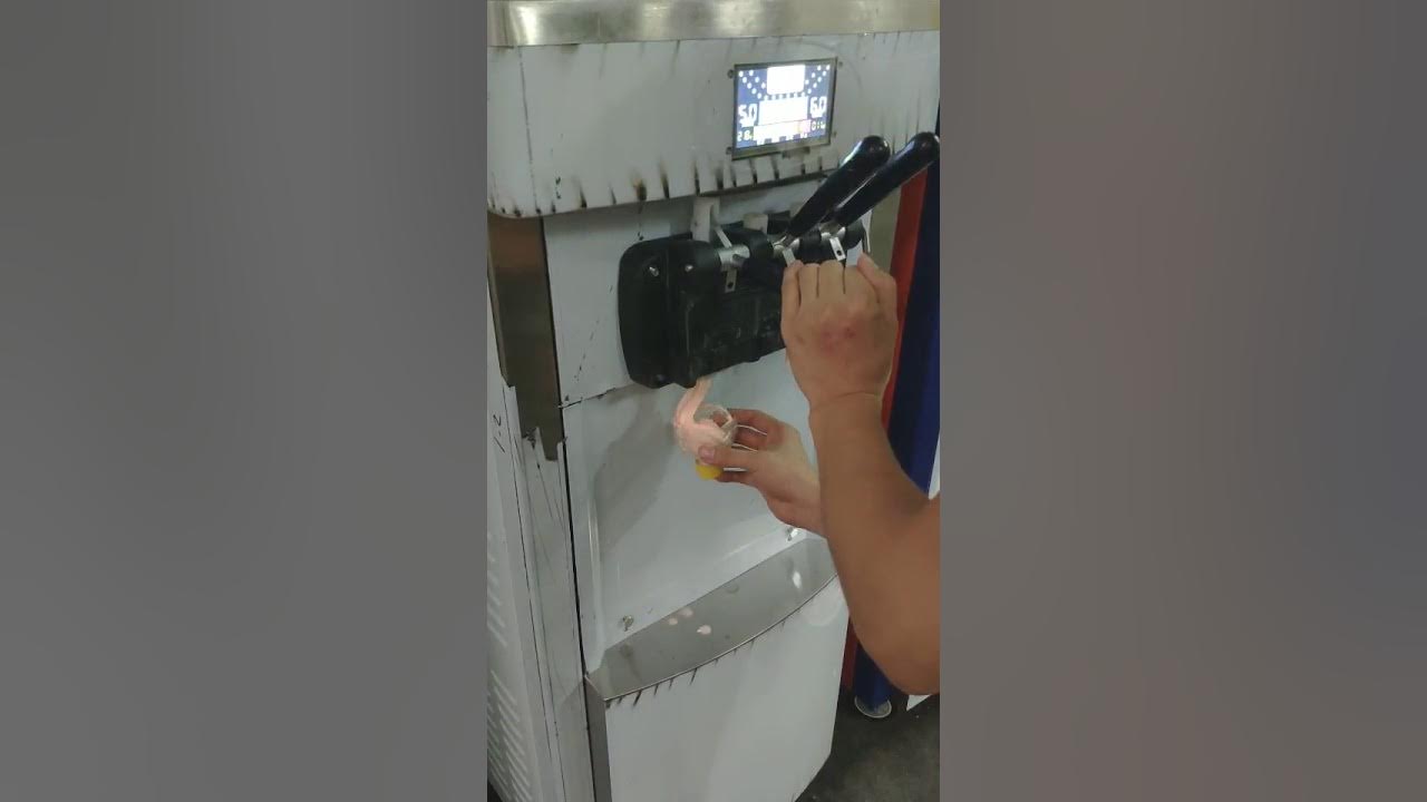 Test model YKF8228H soft ice cream machine YouTube