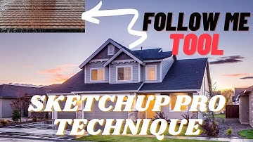 How to create roof in SketchUp without using any plugins 2021