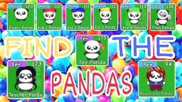 Roblox Find The Pandas How To Find All The Toy Store Pandas Tutorial!