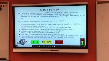 Fast Slow Stop LEGO EV3 color sensor activity