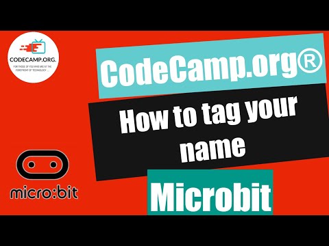How to name tag in Micro bit