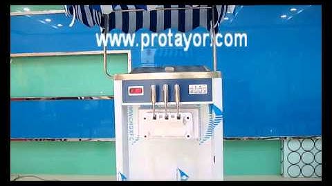 Soft ice cream machine ICM-820 operation video