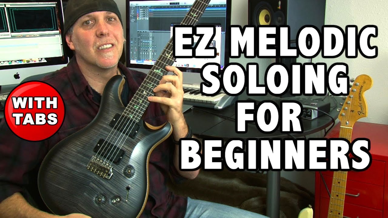 EZ Melodic Beginner Lead Guitar Soloing Lesson with Natural Minor Scale ...
