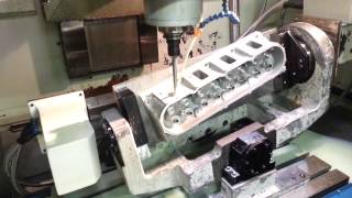 Katech 5-Axis Cylinder Head Porting - Inlet Port Making Chips