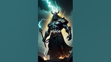 Zeus the Gods of thunder and lightning in Greek mythology.