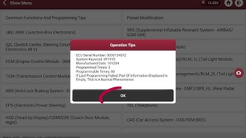 ThinkCar Thinktool Master BMW DTC 201101 Online Programming DTC solve