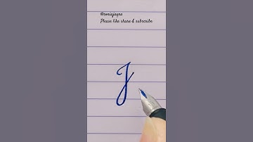 How to write Capital J in Cursive | Cursive Alphabet Tutorial