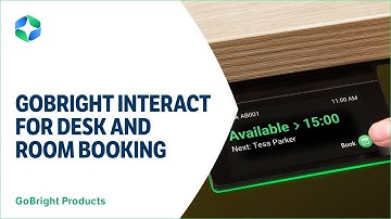 GoBright Interact for Desk and Room Booking Smart Workplace Device
