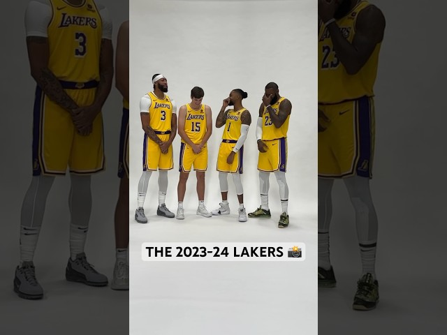 First look at the 2023-24 Lakers in uniform! 👀 | #Shorts