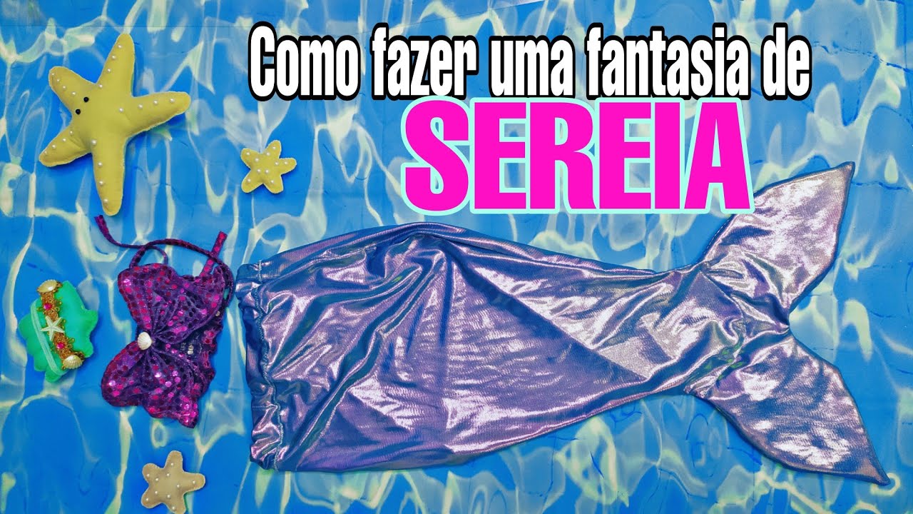 Fantasia Sereia Infantil Que Fica De Pé Pode Mergulhar