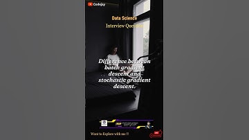 Batch gardient descent and stochastic gradient descent | #shortsvideo #shorts