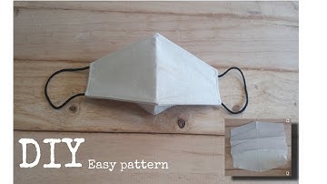 New style Face Mask,Easy Make pattern,Linin fabric sewing Mask At home