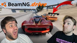 BeamNG Funny Moments - We Can't Drive for More Than 2 Seconds Without Crashing!