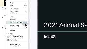 How to: Use Google Slides offline