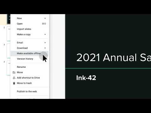 How to: Use Google Slides offline