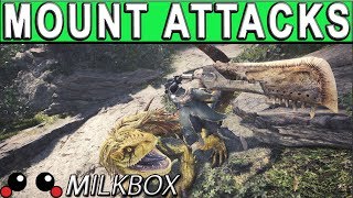 Monster Hunter World All Mounted Special Attack Finishers