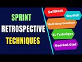 Retrospective techniques in scrum  agile retrospective techniques top 5 retrospective techniques