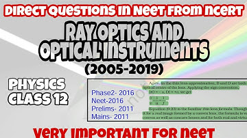 Ray Optics and Optical Instruments || Physics Class - 12 ||Sciencasoul