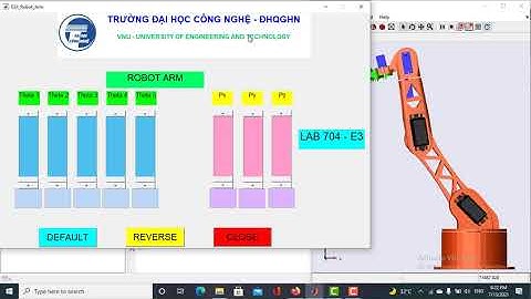 Mô phỏng tay máy 6 dof với Matlab - GUI