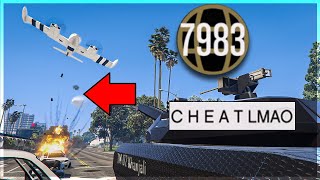 I Found The STUPIDEST Level 7983 Tank Griefer on GTA Online! (Ragequits)