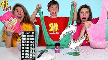 PAUSE SLIME CHALLENGE SWITCH-UP! Sis vs Bro vs Sis