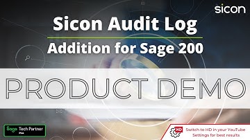 Sicon Audit Log - Product Demo