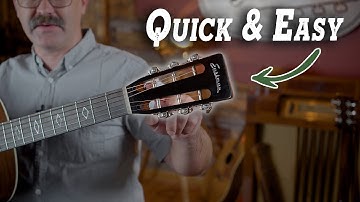 The Secret to Changing Slot Head Guitar Strings | Tutorial