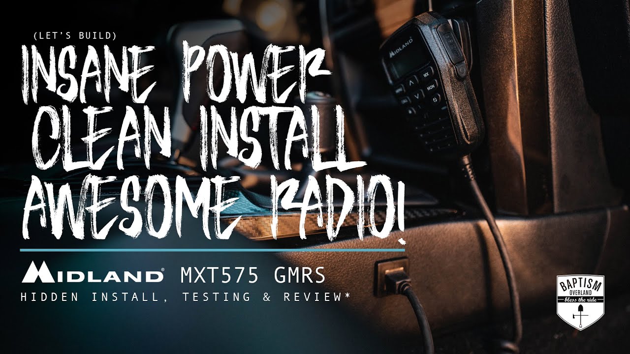Midland MXT575 GMRS Radio *4Runner Hidden Install, Testingl & Review
