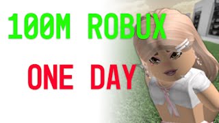 How She Made 100M Robux in One Day