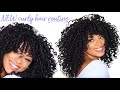 New curly hair routine defined  volume with curly bangs  jasmeannnn