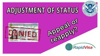 Celebrity My Adjustment of Status Was Denied - Appeal or Reapply? Profile