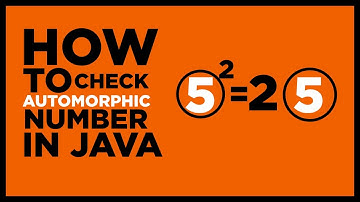 How to check Automorphic number in java