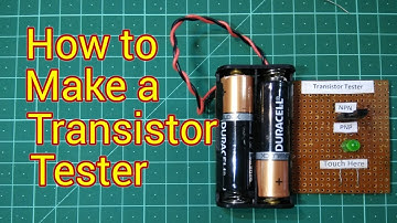 How to make Simplest Touch Sensor using Transistor | NPN & PNP Transistor Tester