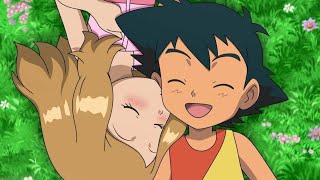 Pokemon Ash And Serena Amvcounting Stars