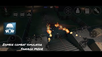 Zombie combat simulator !! Sandbox mode -chain gun vs Zombie -Android gameplay #7