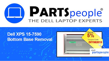 Dell XPS 15-7590 (P56F003) Bottom Base How-To Video Tutorial