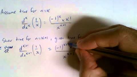 Proof by Induction - nth derivative of 1/x