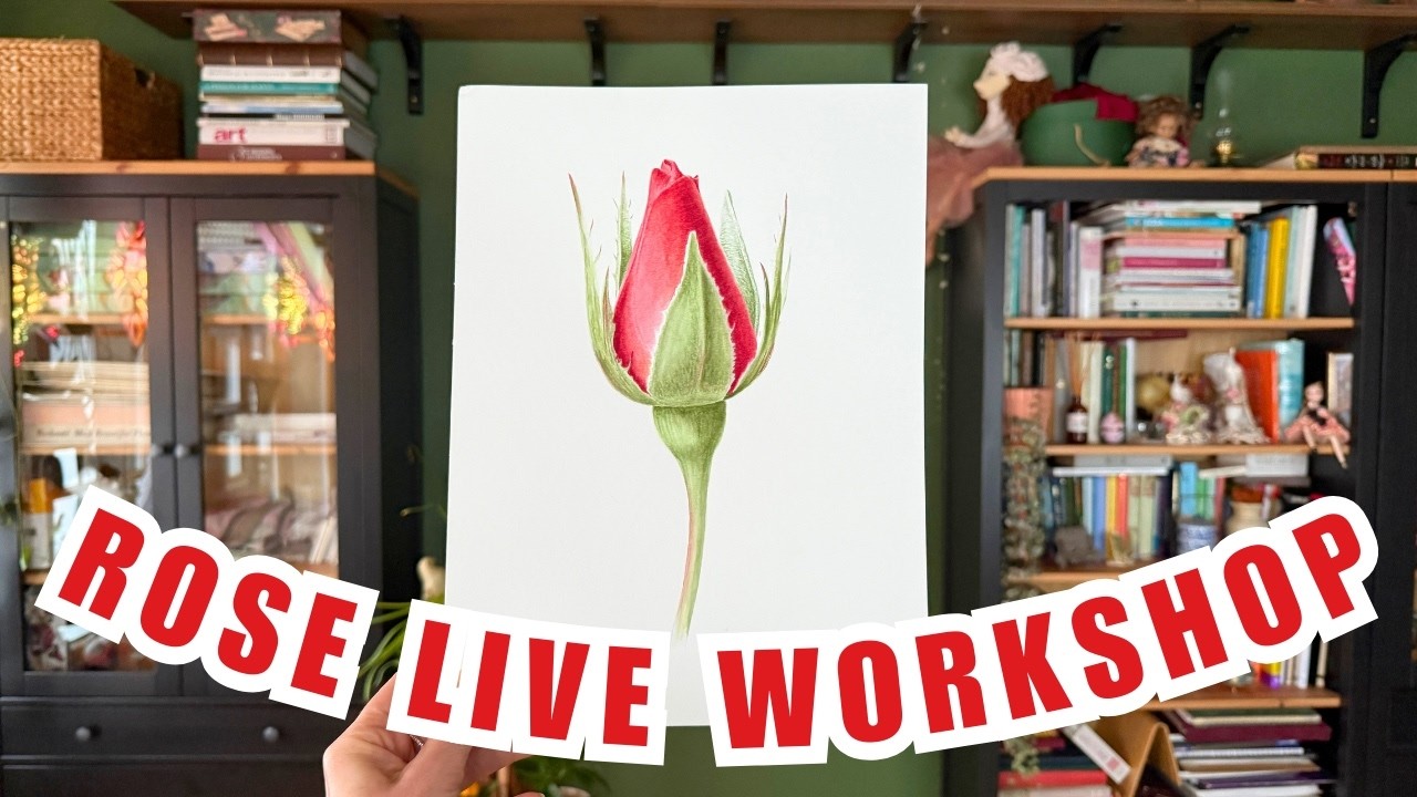 Live Art Roses Rose Live Painting Workshop 🌹 - YouTube