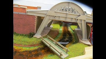 Buckland Junction Loft Model Railway 175. Alan and static grass don