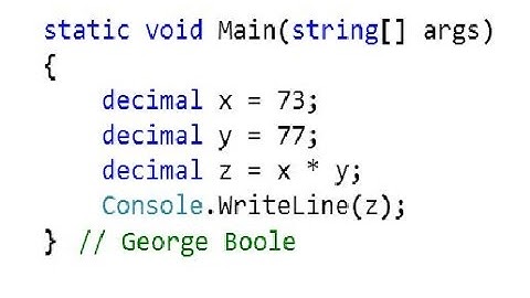 C# 003. Decimal data type, WriteLine, multiplication