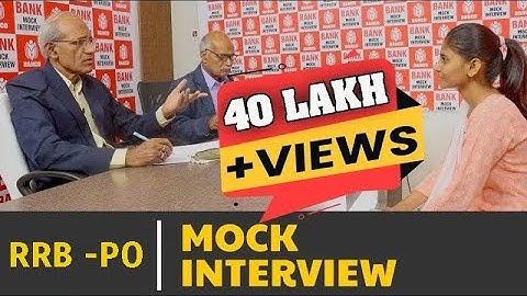IBPS RRB PO Mock Interview  | RRB PO Interview Preparation I Sangeeta Mock Interview