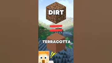 How to make Unlimited TERRACOTTA In Minecraft With Dirt! #minecraft