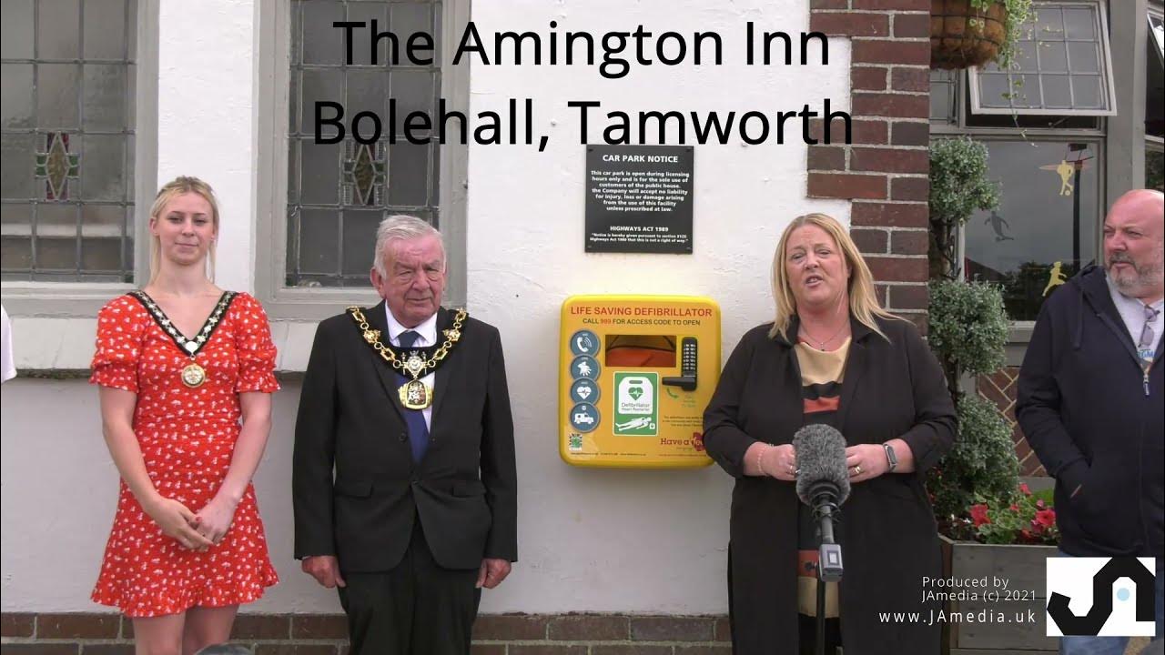 Defibrillator installed at the Amington Inn, Bolehall,Tamworth YouTube