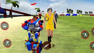 firefighter Robot Transforming Robot Truck Games - Gameplay #1 screenshot 1