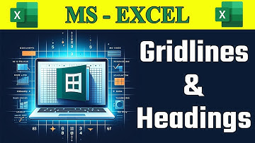 How To Use Gridlines & Headings Option in MS Excel | Sheet Options in MS Excel