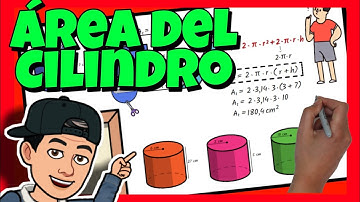 🥫 Como HALLAR el AREA de un CILINDRO