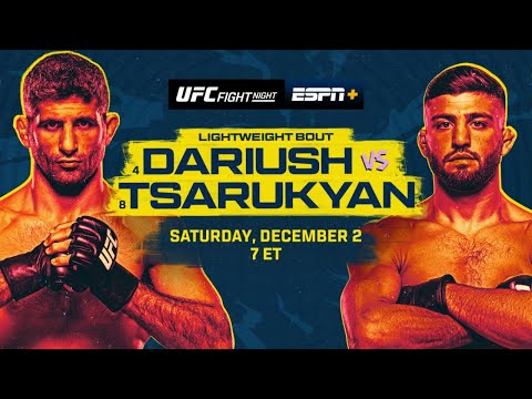 UFC AUSTIN LIVE DARIUSH VS TSARUKYAN LIVESTREAM & FULL FIGHT NIGHT COMPANION