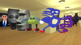 Earl officer,purple guy,sanic exe,moia in the gmod #Crazy_Gaming #Nextbots