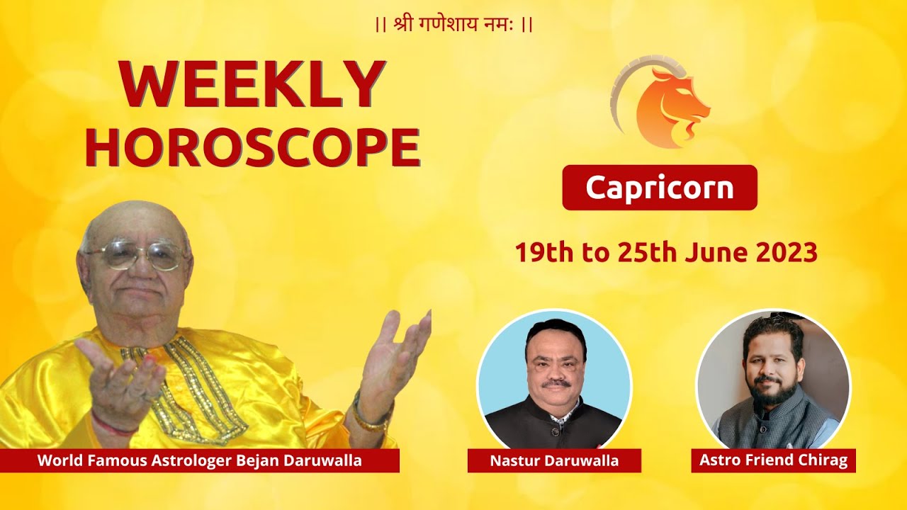 Weekly Horoscope for the Zodiac Sign CAPRICORN JUNE 19 to JUNE 25